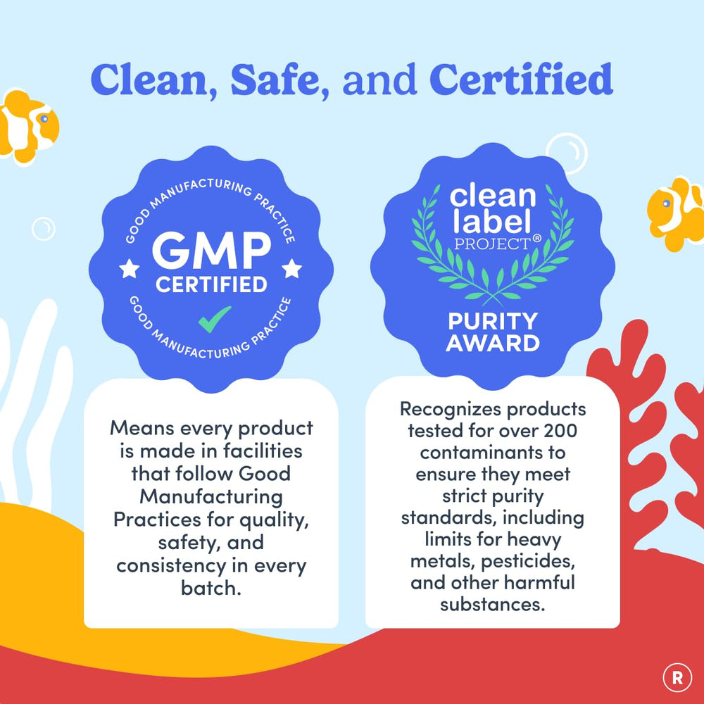First Day Kids Probiotic Gummies packaging showcases vegan and gluten-free promise