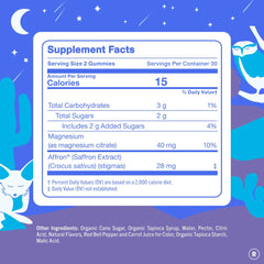 First Day Teens Nighttime Reset label highlights chelated magnesium and allergen-free ingredients