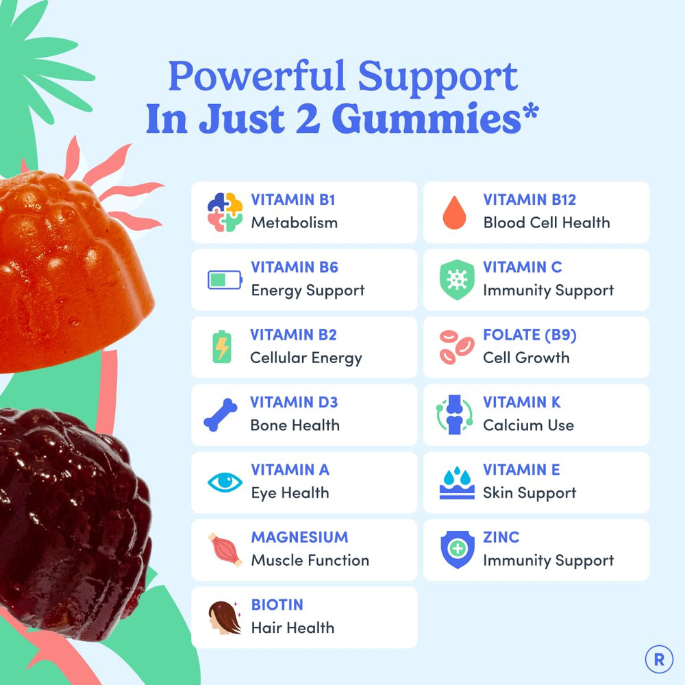 FIRST DAY packaging highlights vegan and gluten-free vitamins