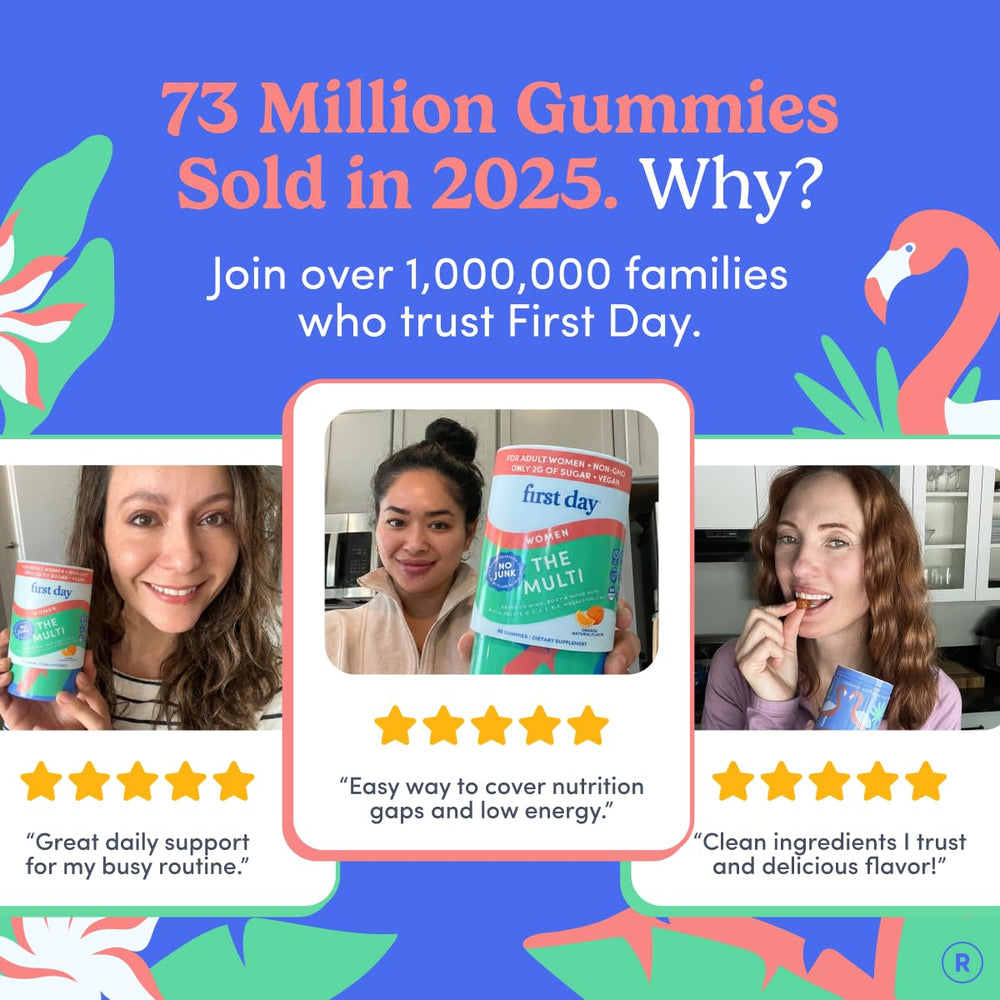 FIRST DAY sixty-day supply badge signals ongoing wellness