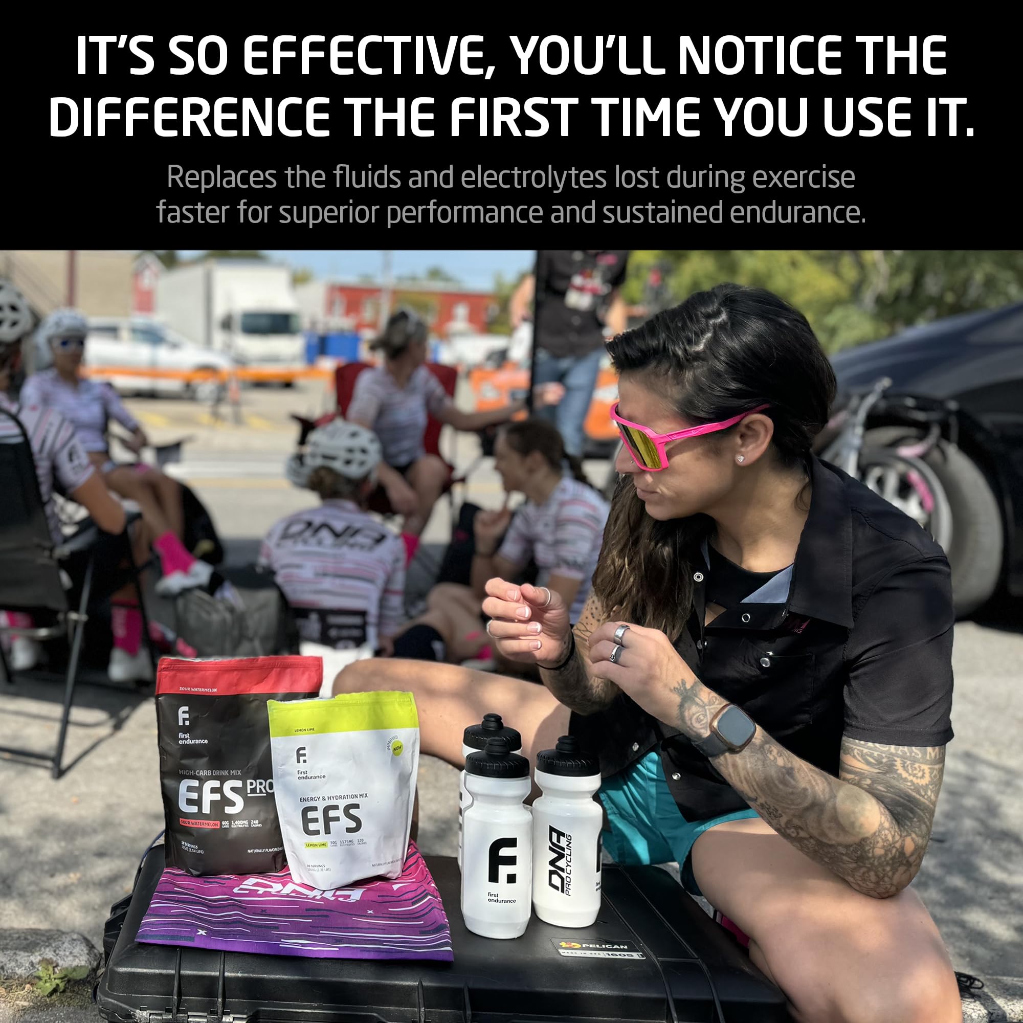 First Endurance EFS Hydration Sour Watermelon flavor perfect for training sessions