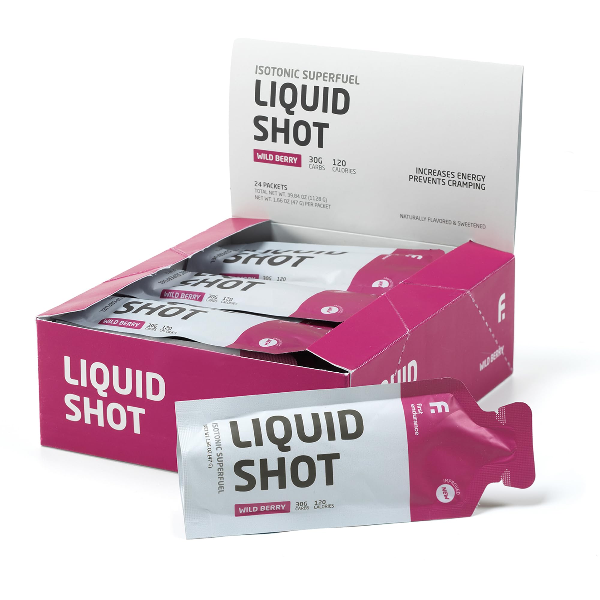 First Endurance Liquid Shot powers a cyclist with quick carbs mid-ride.