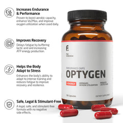 FIRST ENDURANCE Optygen capsules close-up for sustained workouts.