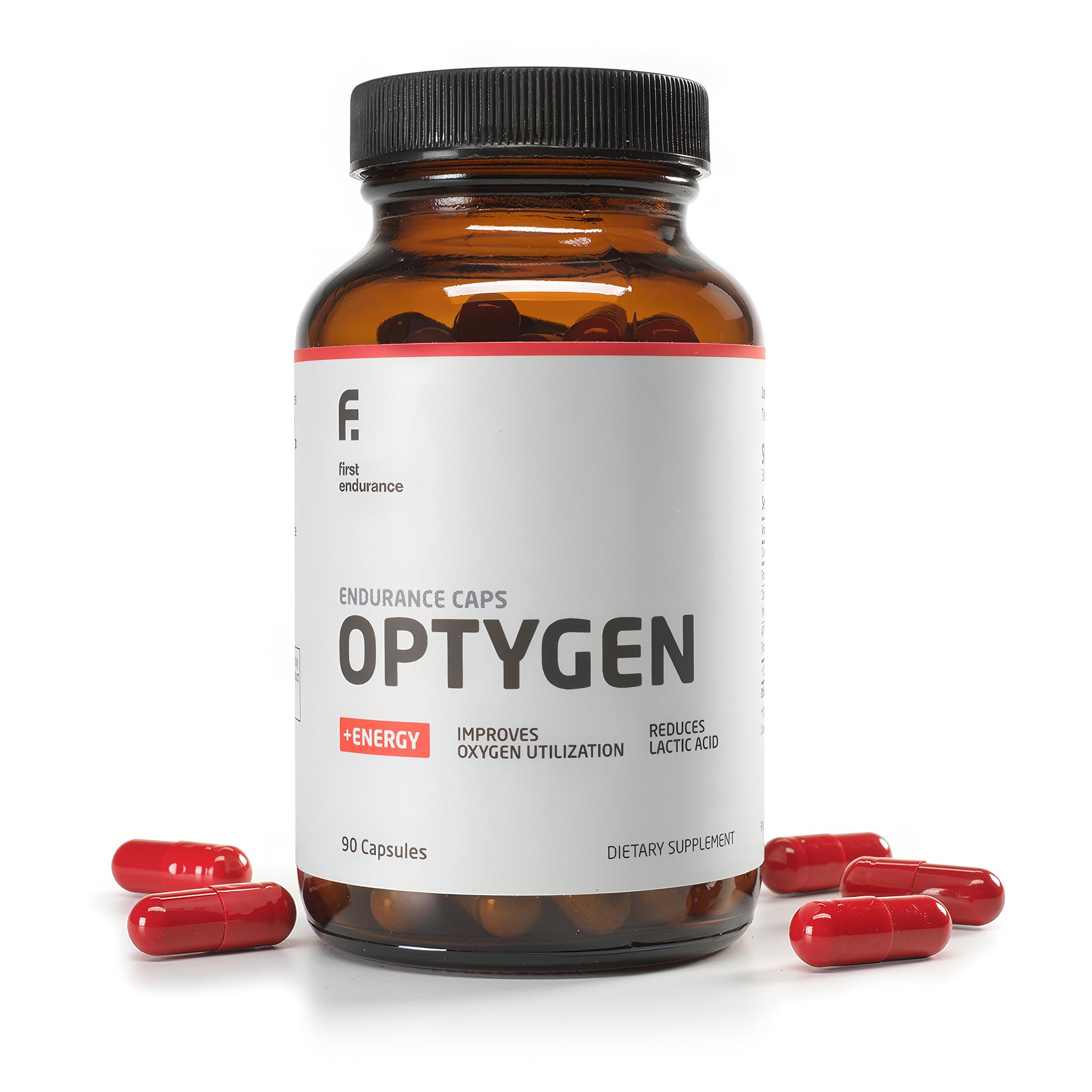 FIRST ENDURANCE Optygen packaging front showing premium endurance support.