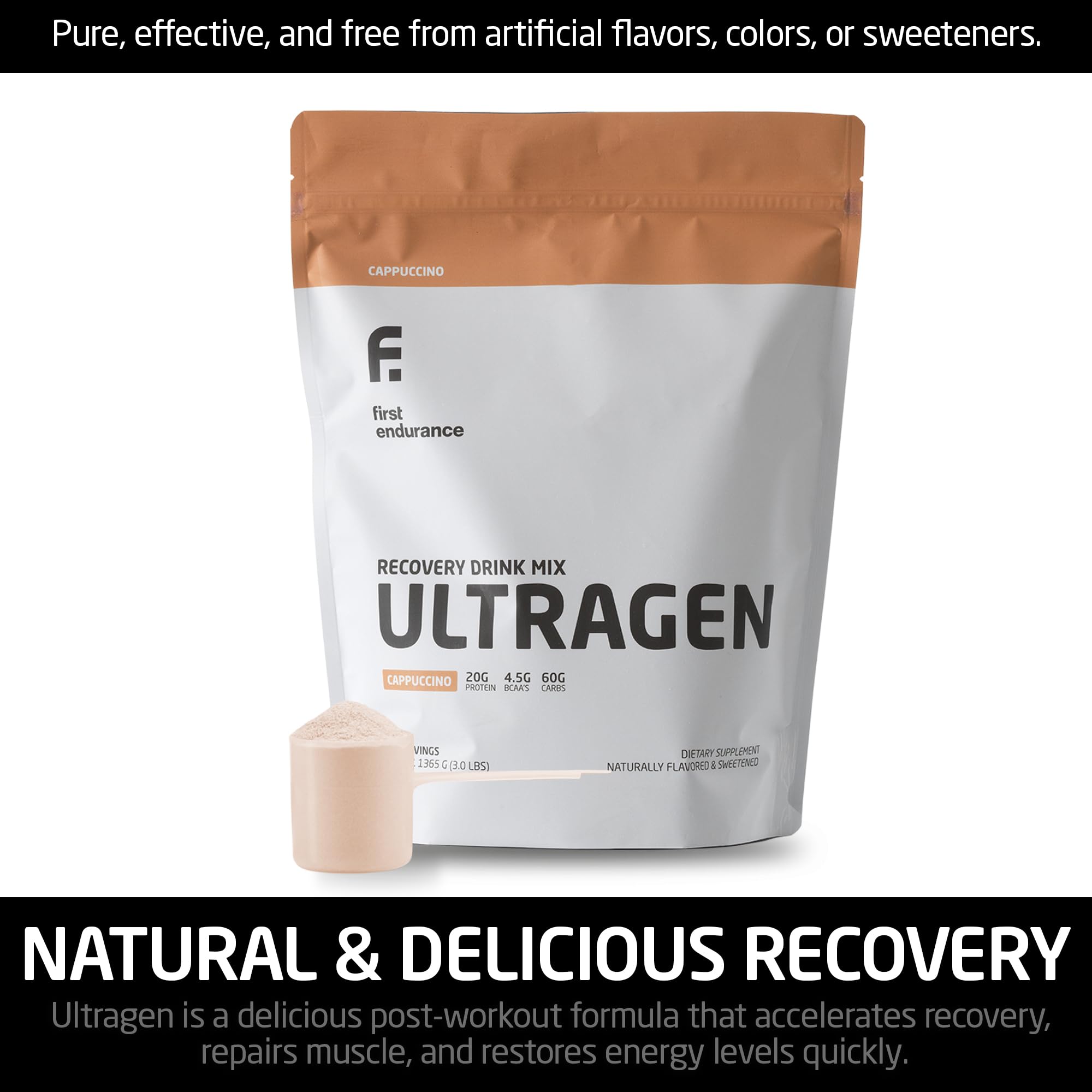 Ultragen natural cappuccino flavor with no artificial ingredients