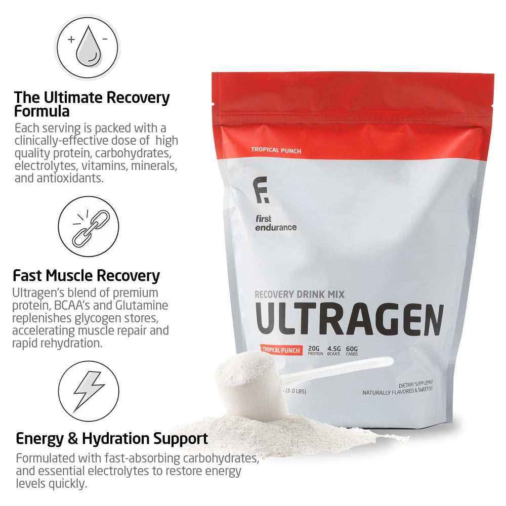 Ultragen Tropical Punch scoop beside the tub for serving.