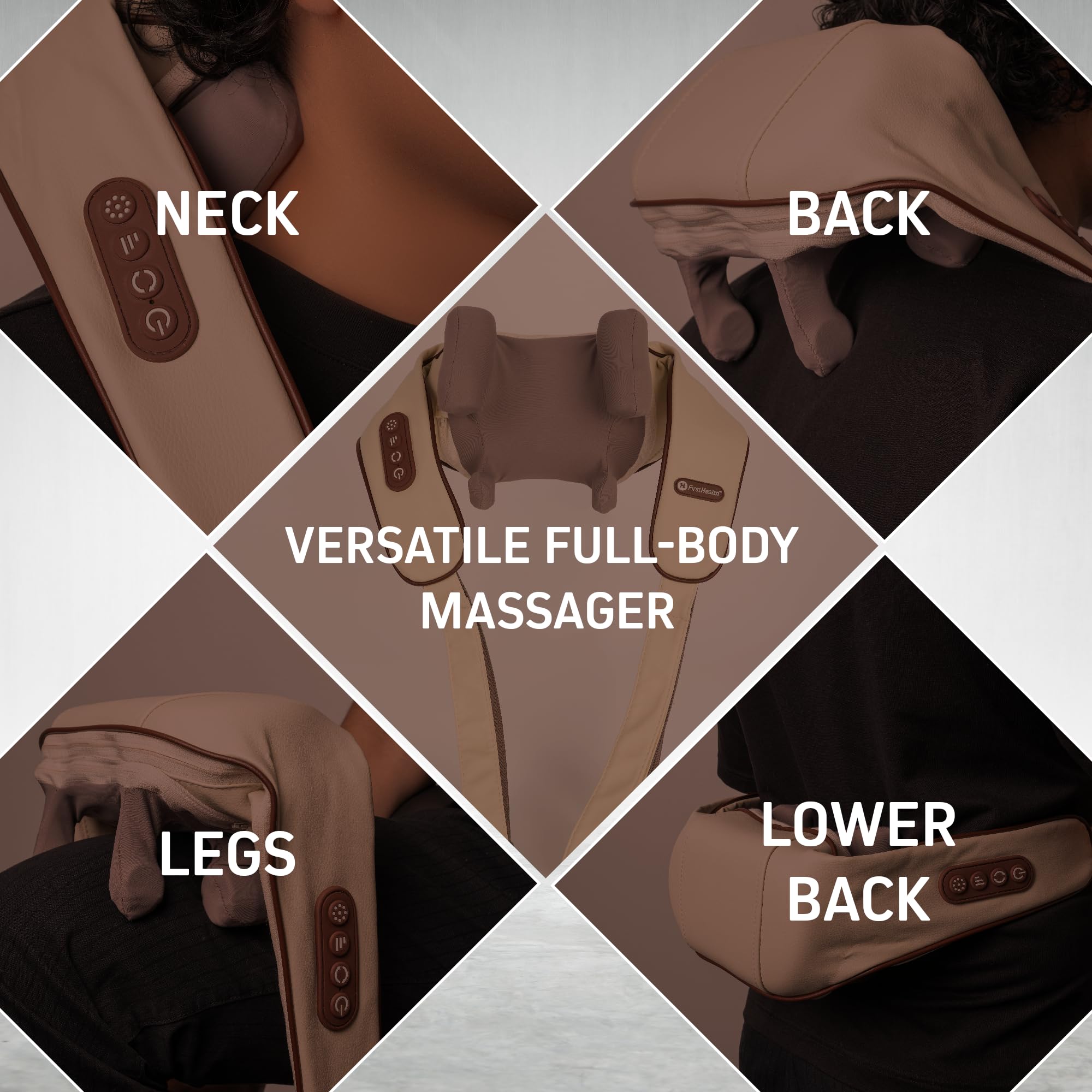 FIRSTHEALTH gift-ready massager for men and women in a self-care routine
