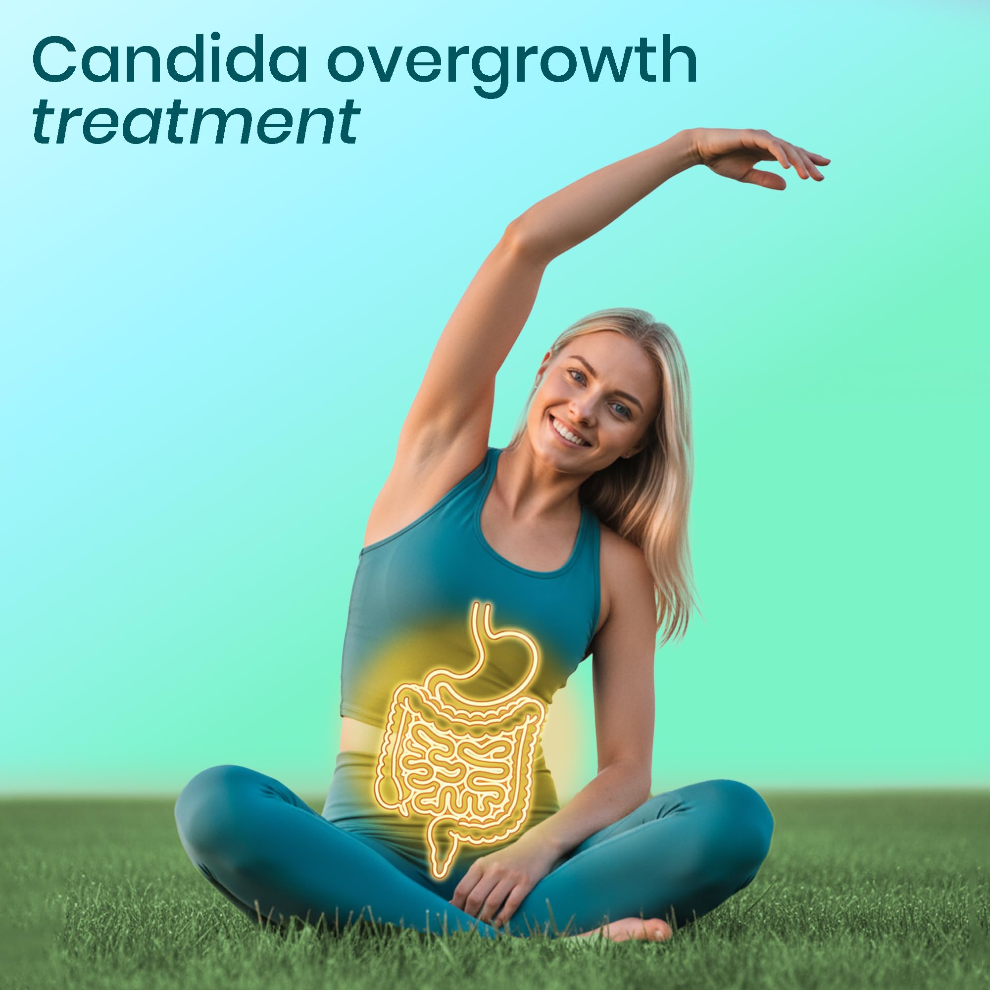 FIRSTORGANIC Candiclear Detox Pro+ capsules close-up for easy daily consumption