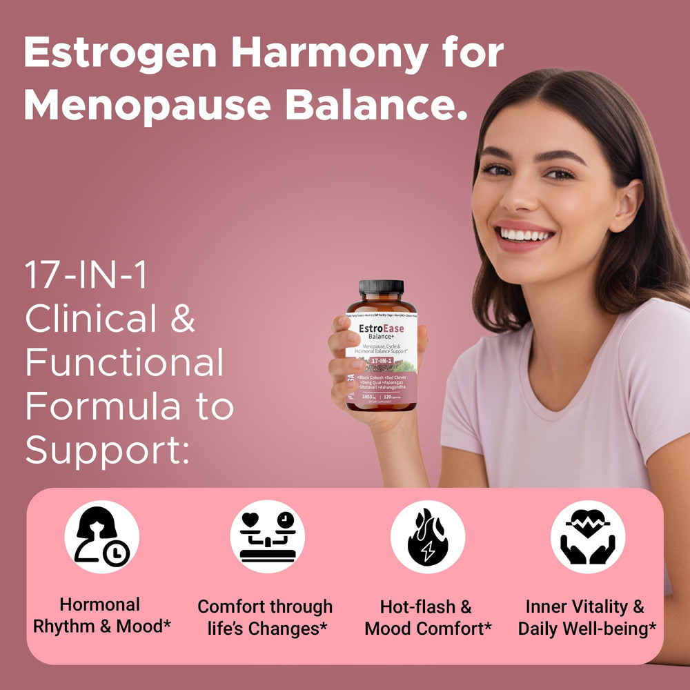 FIRSTORGANIC Daily Menopause packaging and label with clear ingredient information