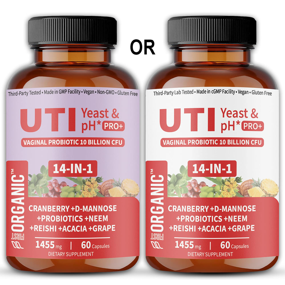 FIRSTORGANIC Pack 2x60 Capsules for convenient daily routine.