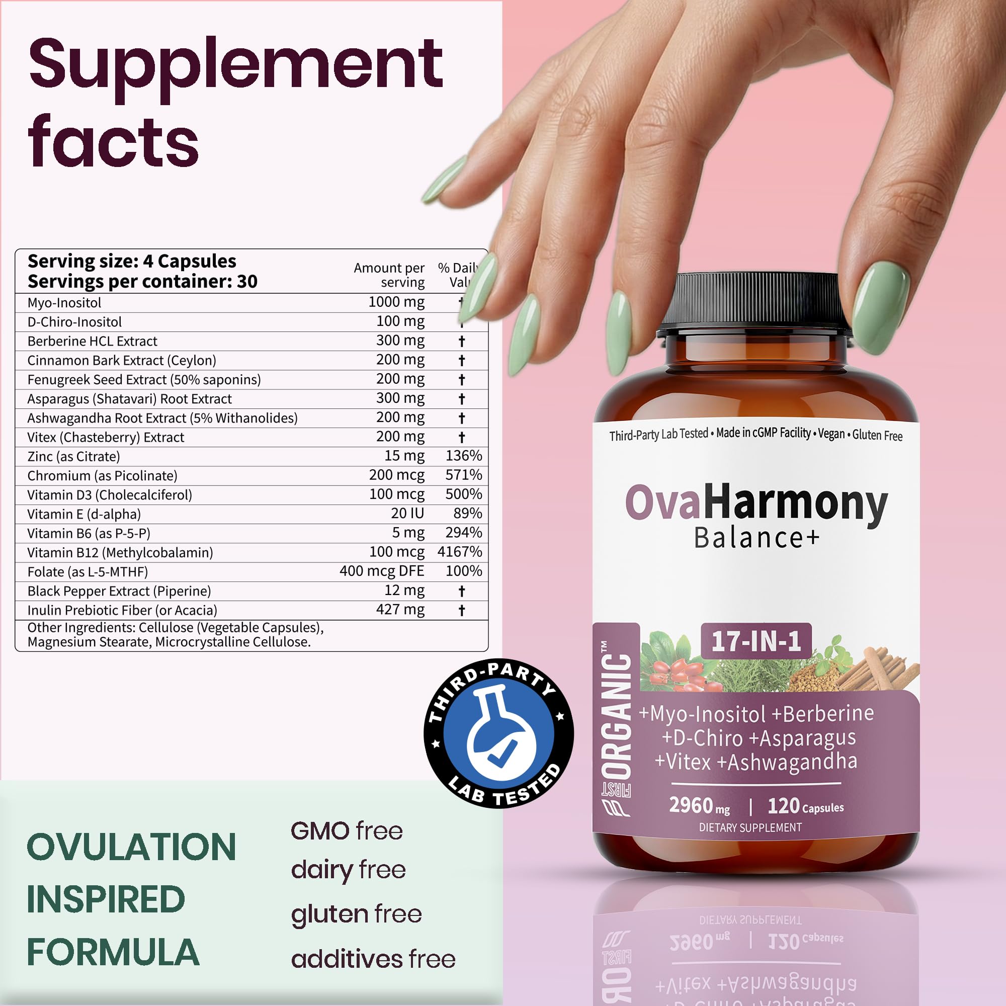 FIRSTORGANIC Berberine and Cinnamon capsules arranged for holistic wellbeing