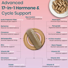 FIRSTORGANIC Myo-Inositol capsules closeup, a key ingredient for balance