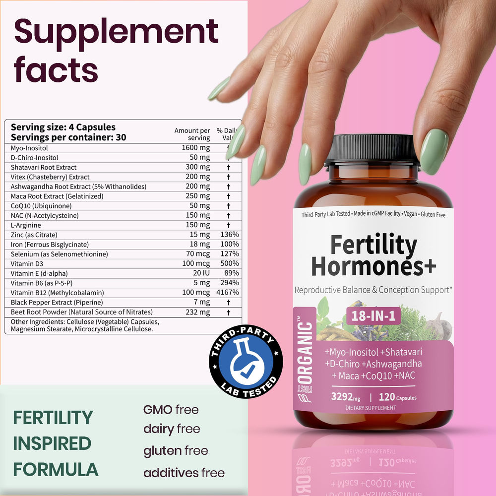 FIRSTORGANIC Packaging highlights vegan and non-GMO credentials.