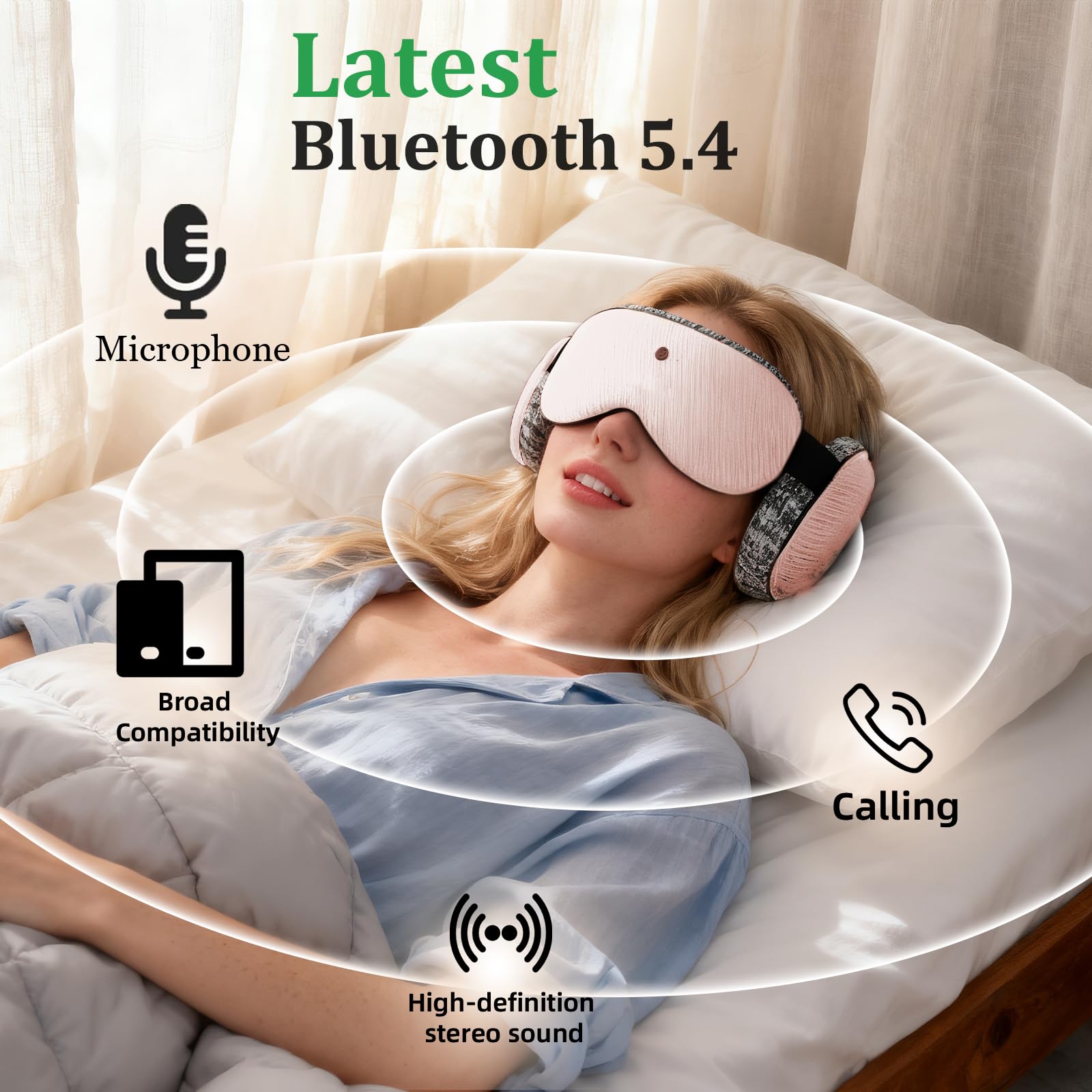 Fismool twelve white noise options to help relax.