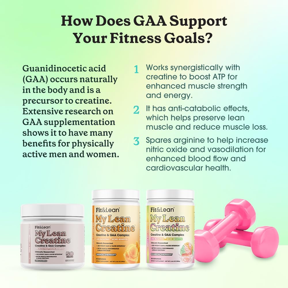 Fit & Lean Creatine Women bottle label highlights cognitive performance support.