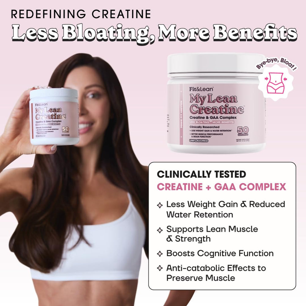 Fit & Lean Creatine Women pour into shaker bottle for quick mixing.