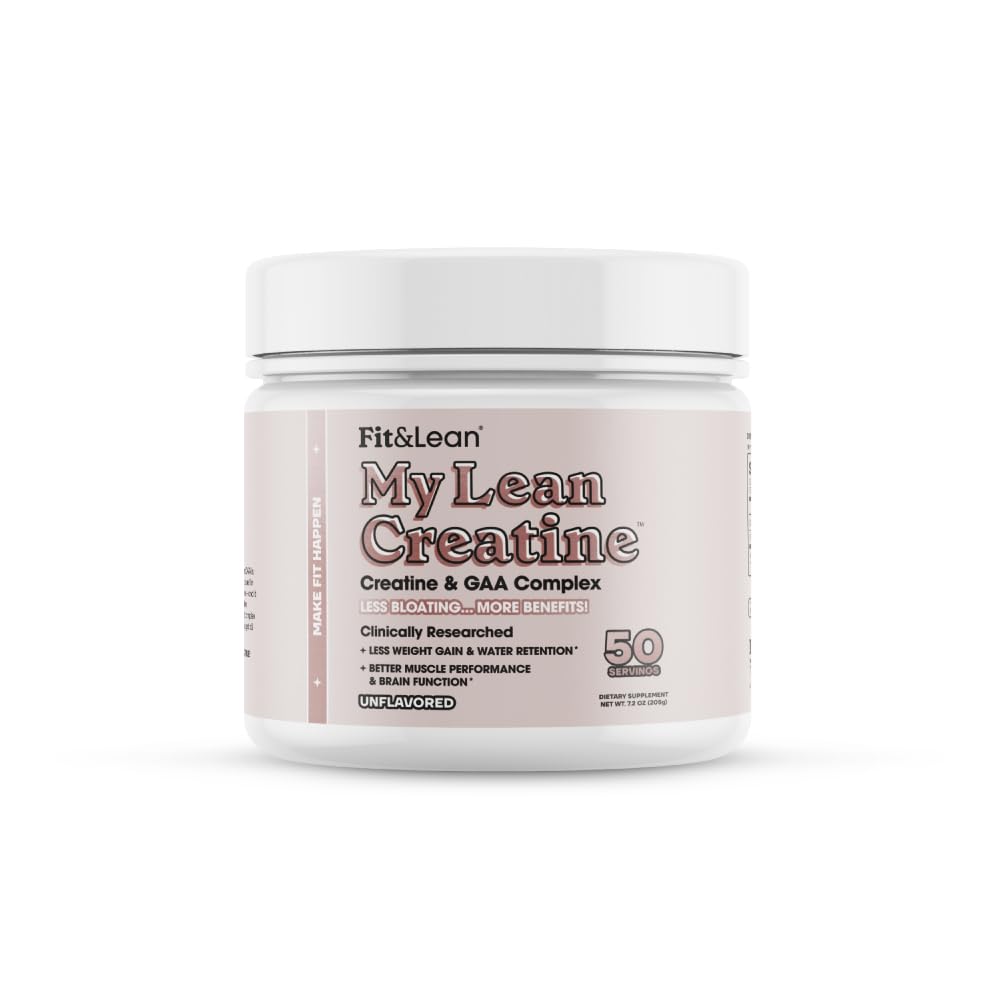Fit & Lean Creatine Women powder jar for lean performance with a clean formula.
