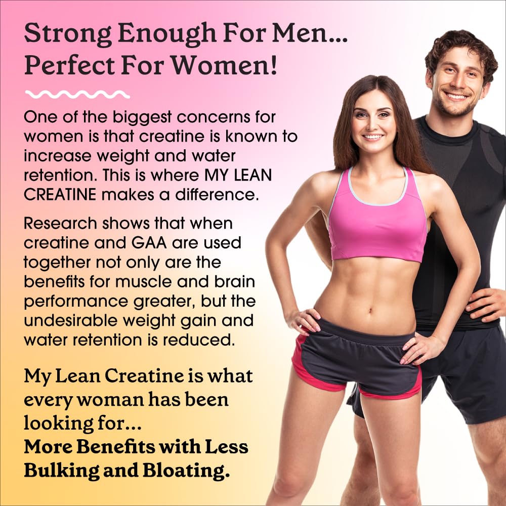 Fit & Lean Creatine Women on gym bench supports strength during workouts.