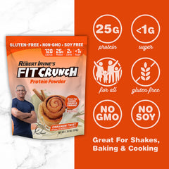Fit Crunch Cinnamon Twist vanilla-base protein ideal for shakes