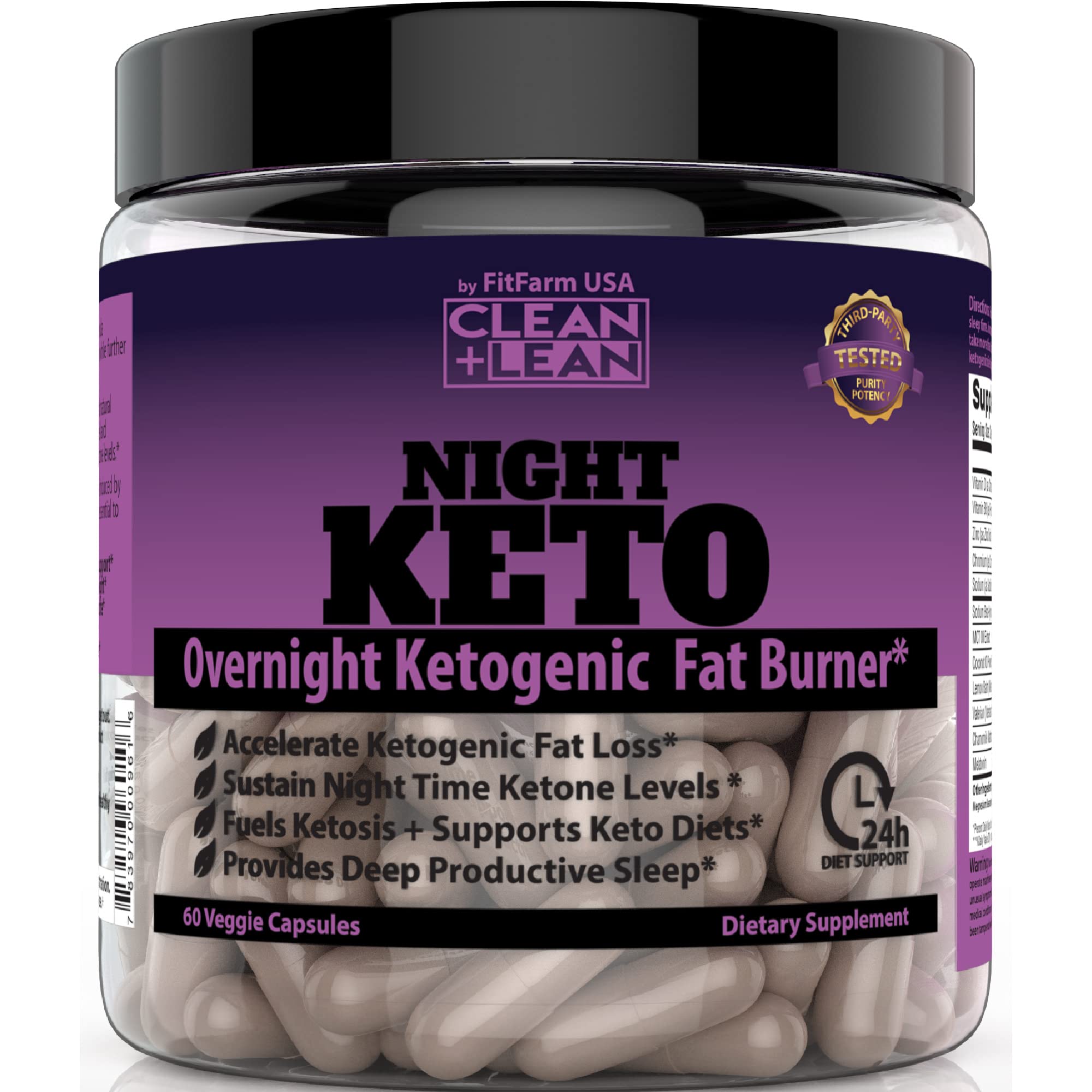 FIT FARM USA Clean+Lean Night Keto nocturnal lifestyle scene