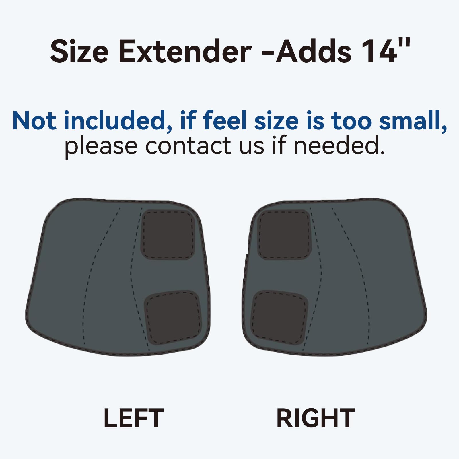 FIT KING adjustable Velcro sleeves fit different leg sizes.
