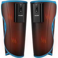 FIT KING cordless calf massager with battery pack for portable leg relief.