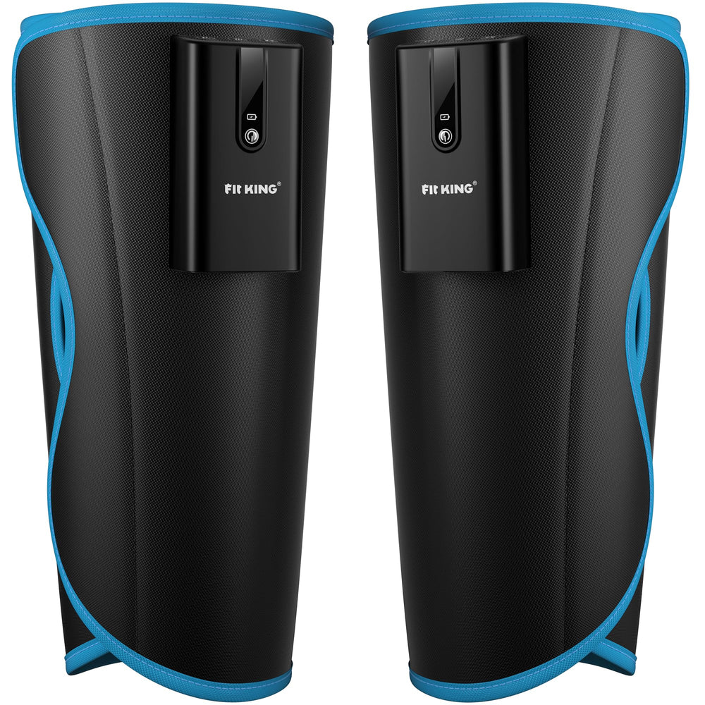 FIT KING cordless calf massager wrap-on-leg offers portable, hands-free relief.
