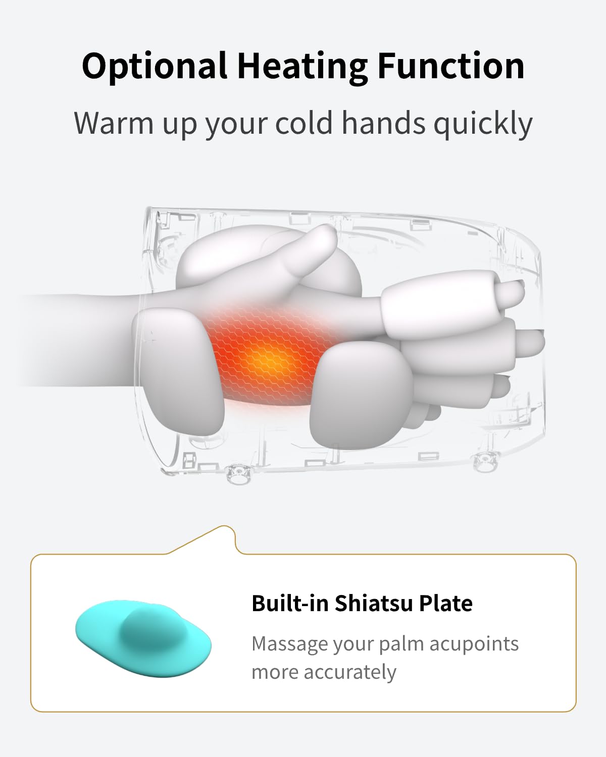 FIT KING massager battery life indicator and charging port