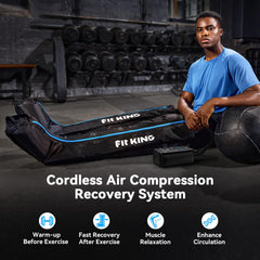 Close-up of inflation-deflation cycle on FIT KING device for efficient recovery sessions
