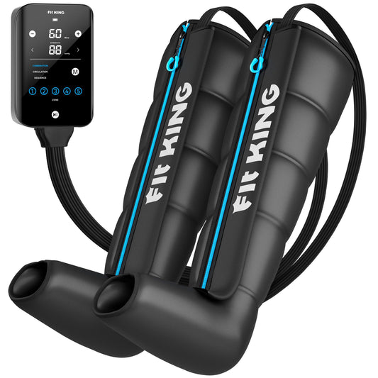 FIT KING cordless recovery system unit for full-leg massage, aiding warm-up and recovery