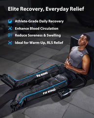 FIT KING five-zone precision control targets foot to thigh for customizable leg massage.