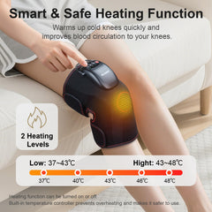 FIT KING knee massager airbags compress knee, calf, and thigh for targeted relief.