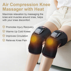 FIT KING knee massager side strap adjustment demonstrates a customizable fit for different legs.