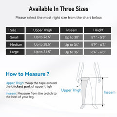 Smart sensor control adjusts pressure to leg size for safety.