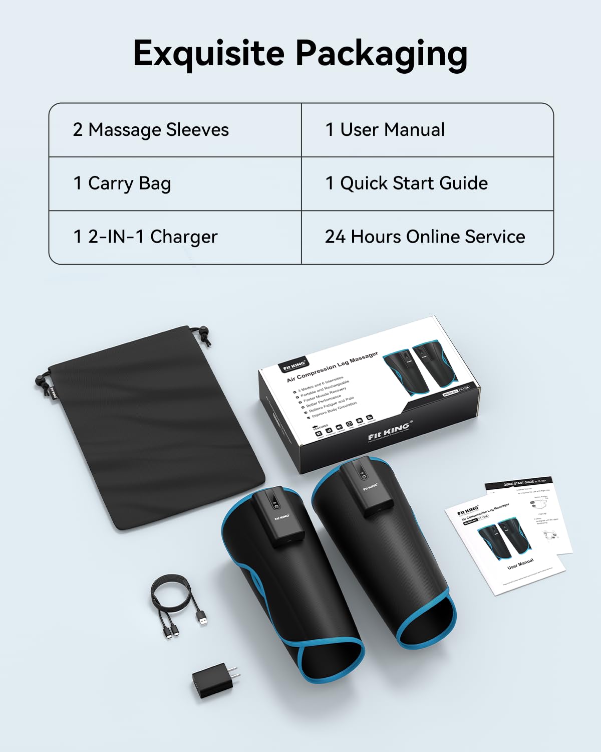 FIT KING USB-C charging compatibility lets you recharge anywhere.