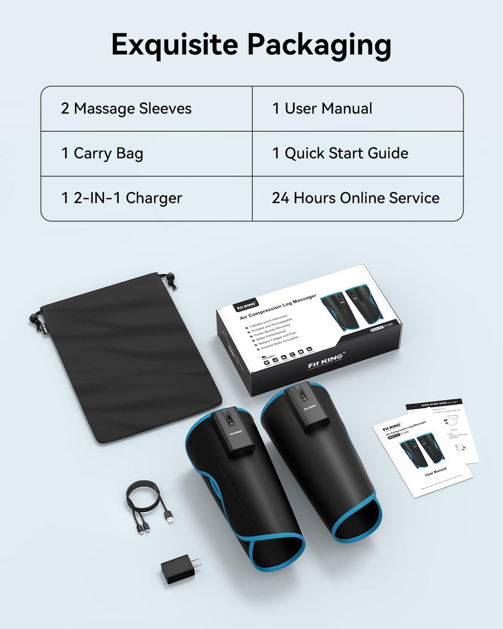 FIT KING USB-C charging compatibility lets you recharge anywhere.