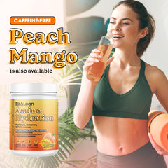 Close-up of ingredients in Fit & Lean amino hydration plus energy for clean nutrition