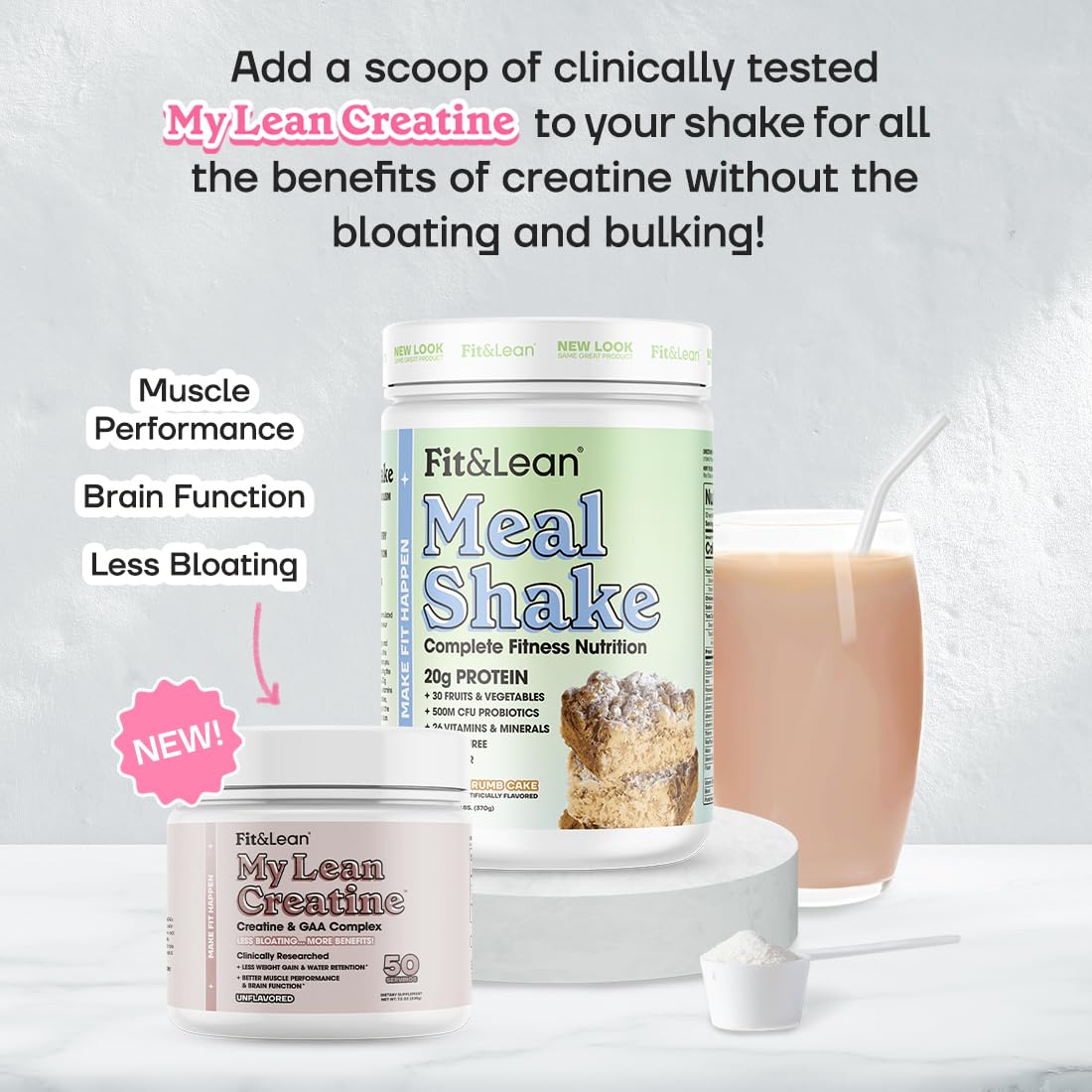 Fit & Lean Meal Shake antioxidants and minerals promote immune-friendly daily nutrition.