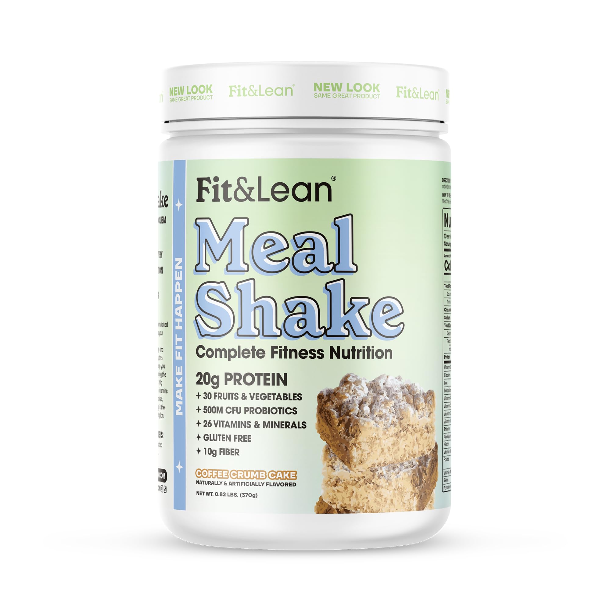 Fit & Lean Meal Shake bottle pouring a convenient meal replacement for busy days.