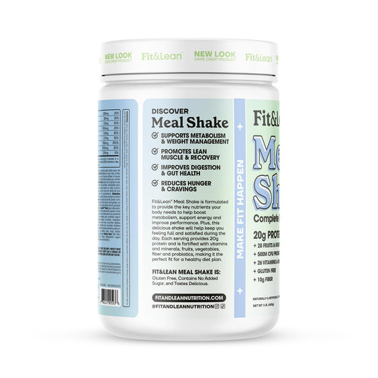 Fit & Lean Meal Shake mixing in a shaker for quick protein-packed fueling after workouts.