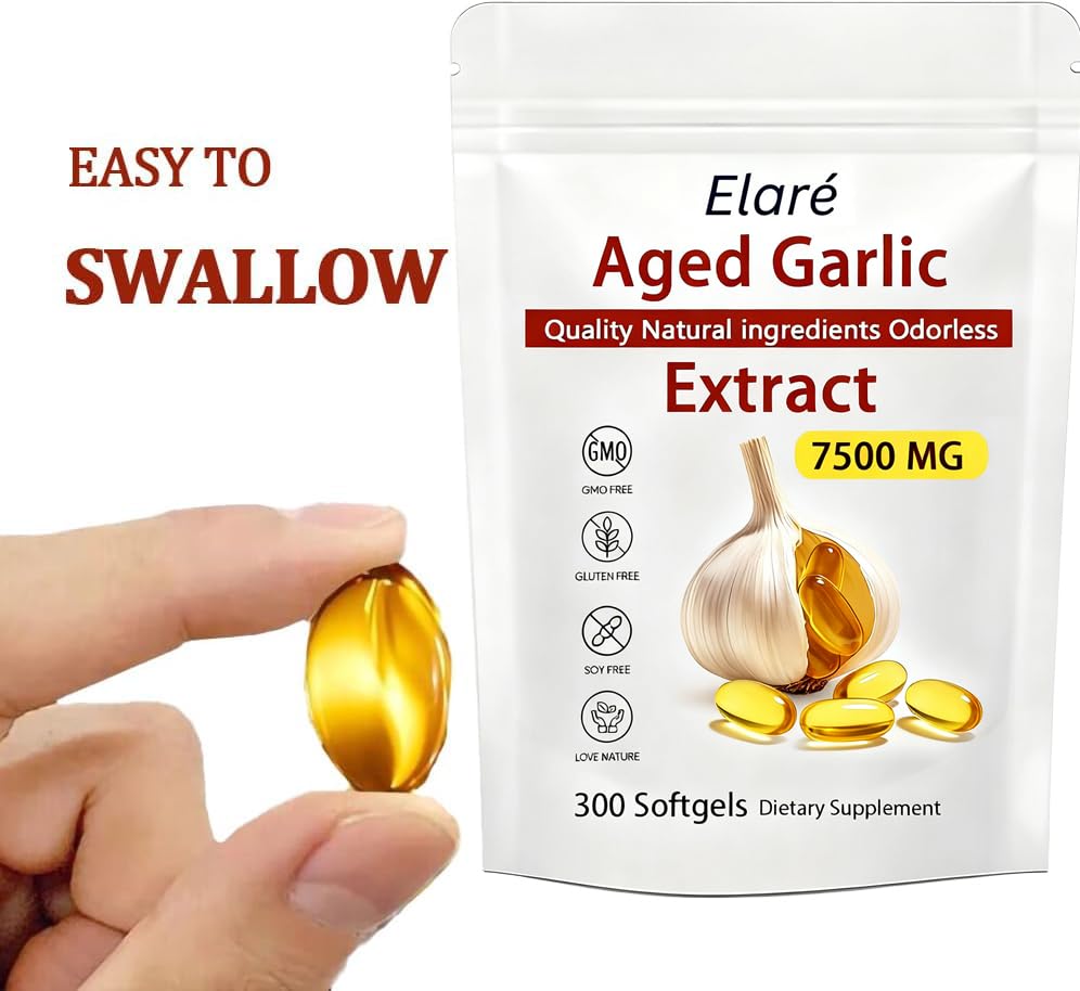 FITactic Elare aged garlic bulbs image illustrating natural maturation process