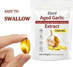 FITactic Elare aged garlic bulbs image illustrating natural maturation process
