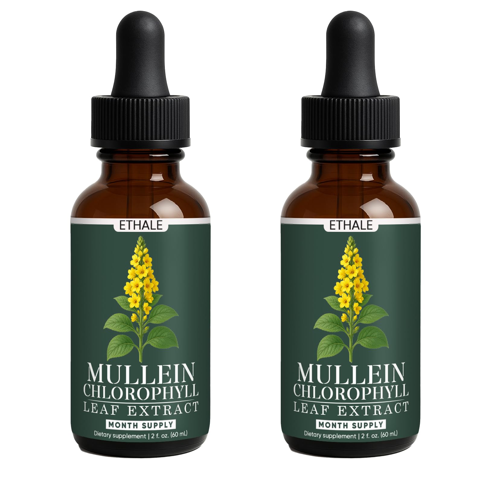 FITactic ETHALE Mullein Drops bottle, easy daily respiratory support.