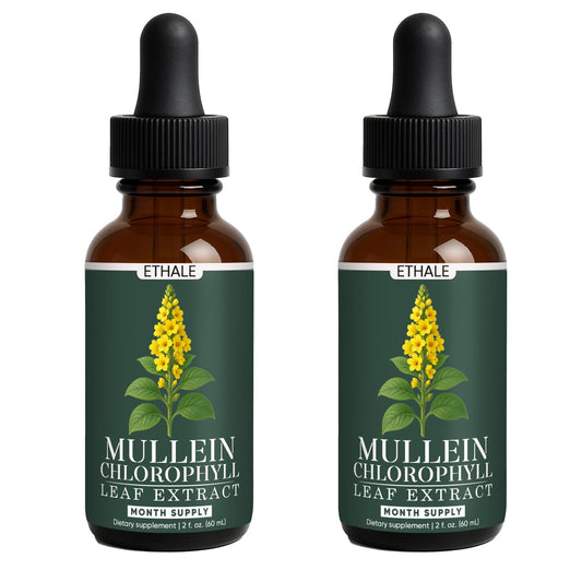 FITactic ETHALE Mullein Drops bottle, easy daily respiratory support.