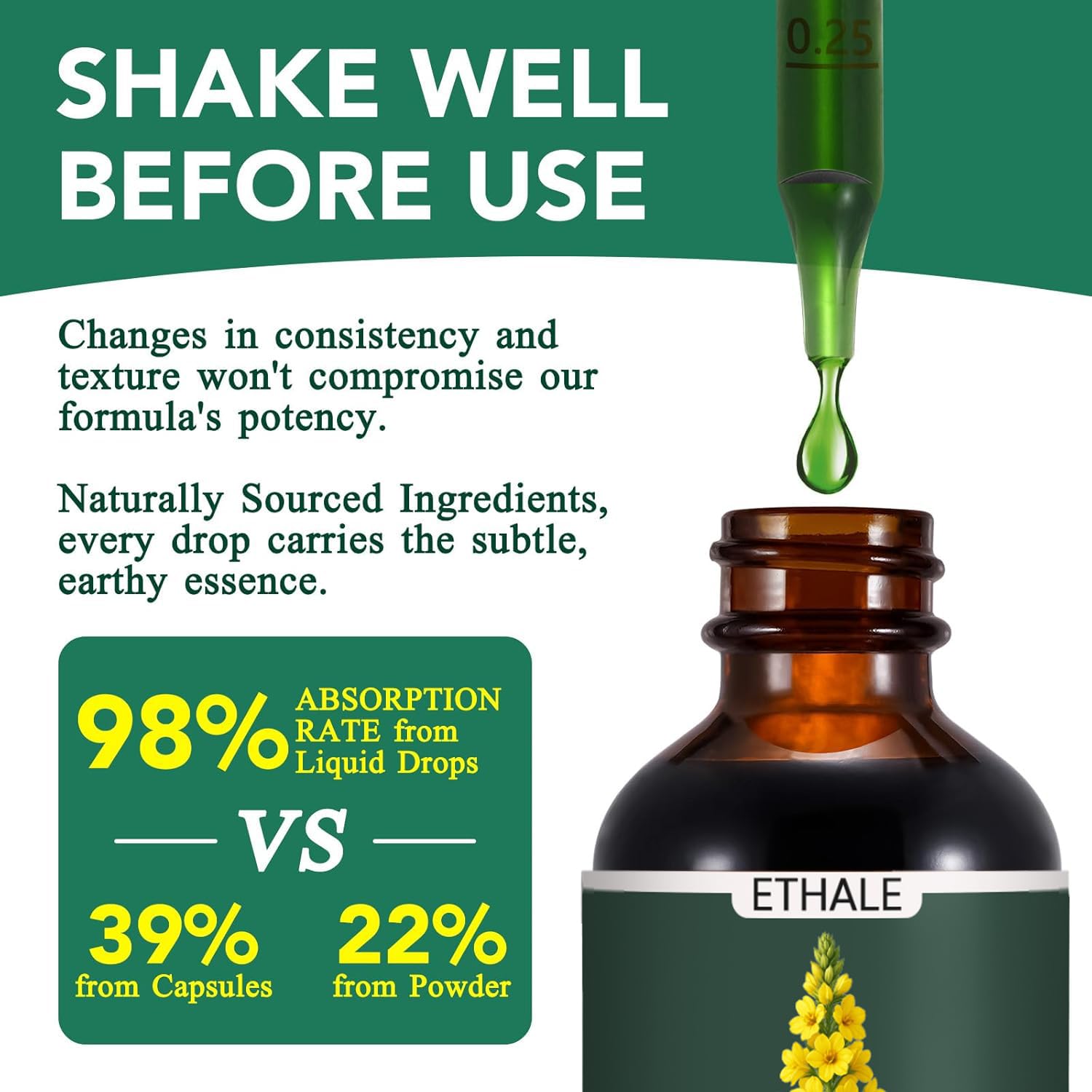 FITactic ETHALE Mullein Drops packaging box communicates trust and daily care.