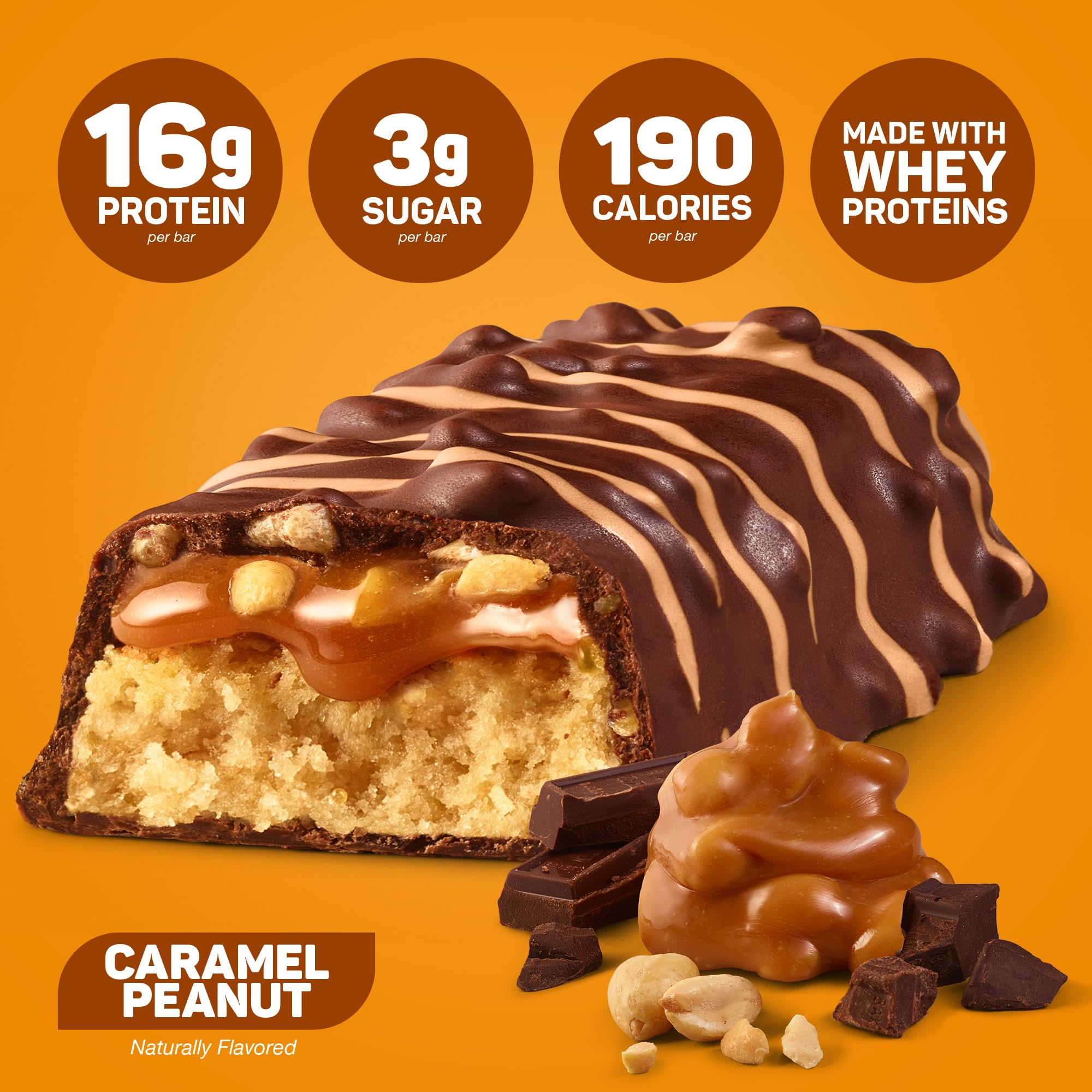 Nutrition note: 16g protein per bar supports satisfying energy