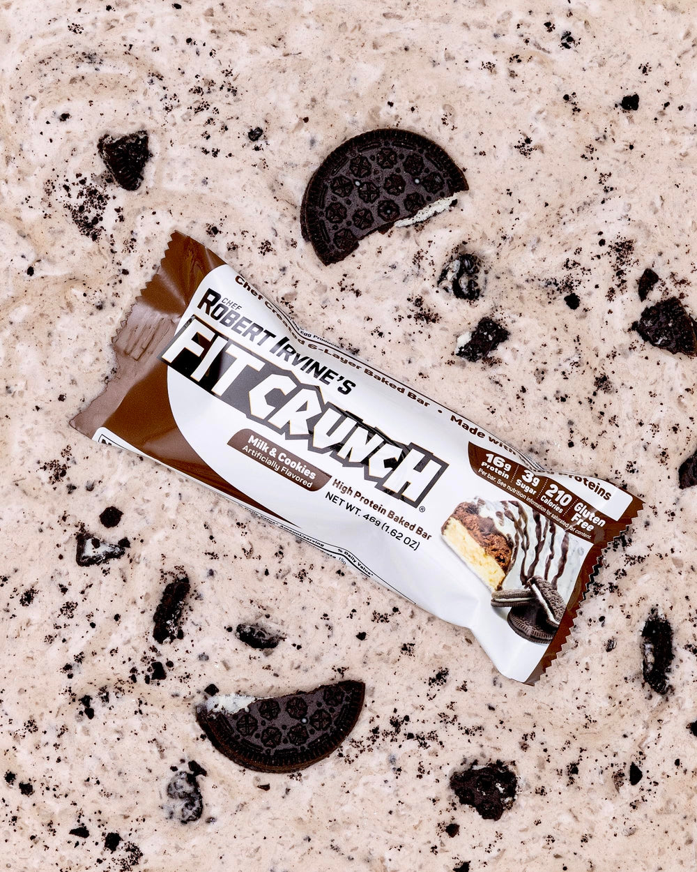 FITCRUNCH full-size bar serving idea, enjoy post-workout or busy days.