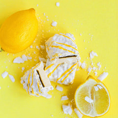 Fit Crunch Lemon Cake bar in lunchbox for a nourishing midday snack.