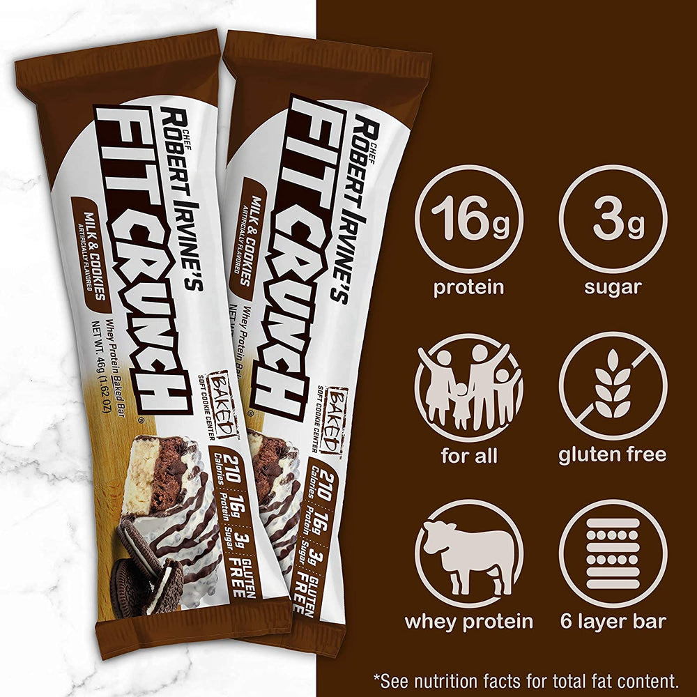 Fit Crunch Snack Size Cross-section highlights the soft cake center.