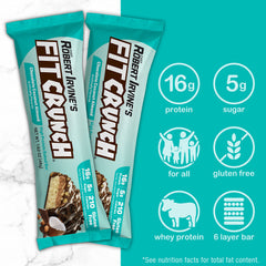 Nutrition label highlights 16 g protein and 5 g sugar for a balanced bite.